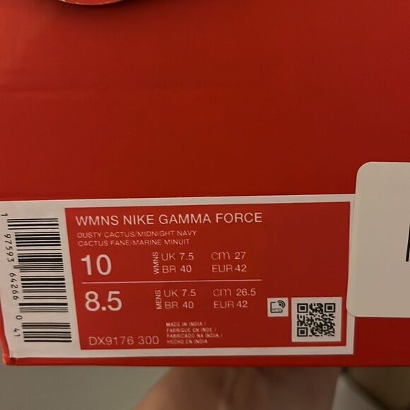 Nike Gamma Air Force Dusty Cactus Trainers White/Blue/Turquoise New in box - Picture 8 of 13